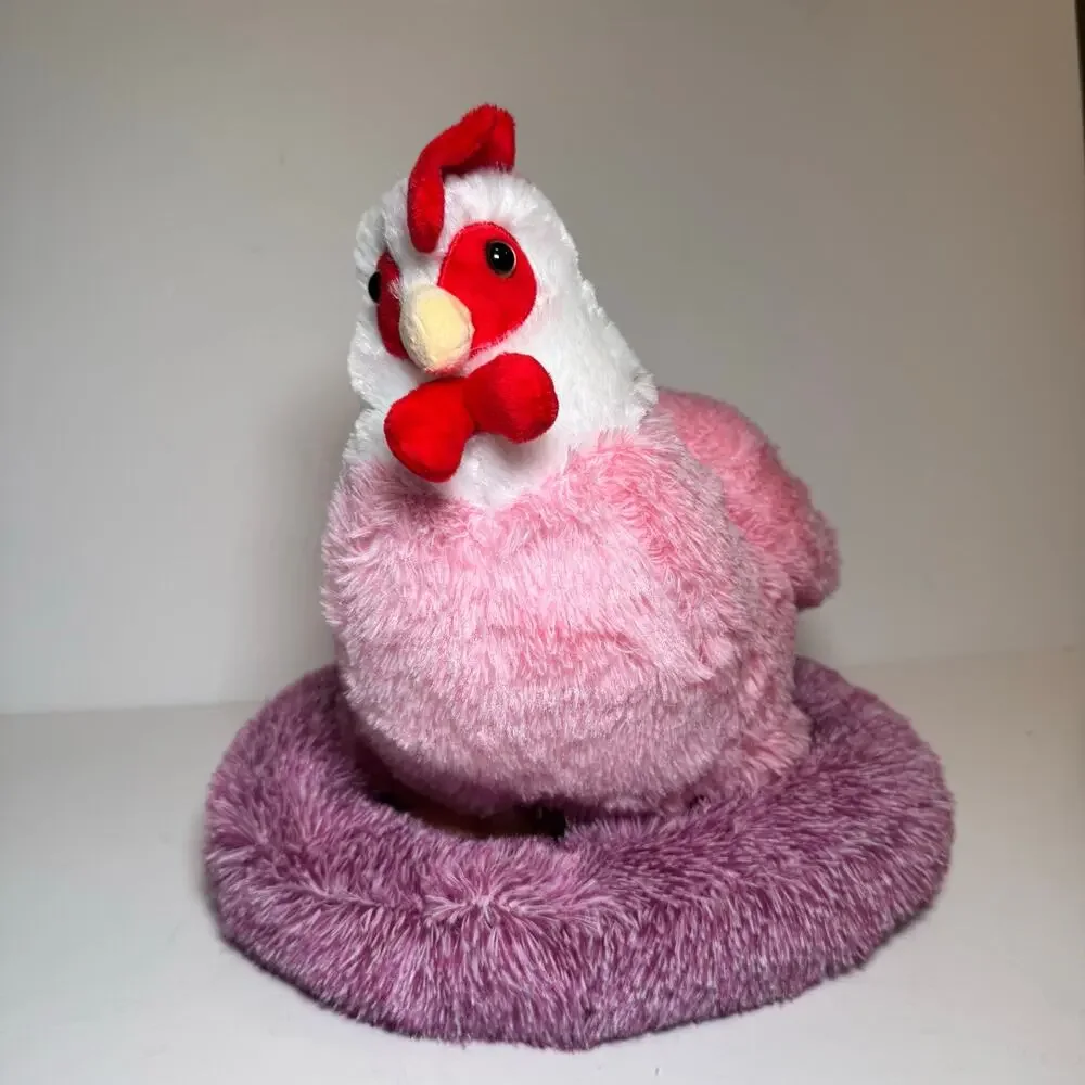 9-in-1 Plush Hen & Chicks Playset with Nest (Egg Laying Stuffed Animal Set)